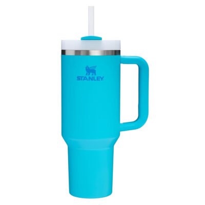 STANLEY Quencher H2.0 Tumbler with Handle and Straw 40 oz | Flowstate 3-Position Lid | Cup Holder Compatible | Insulated Stainless Steel Cup | BPA-Free | Blue  2.0