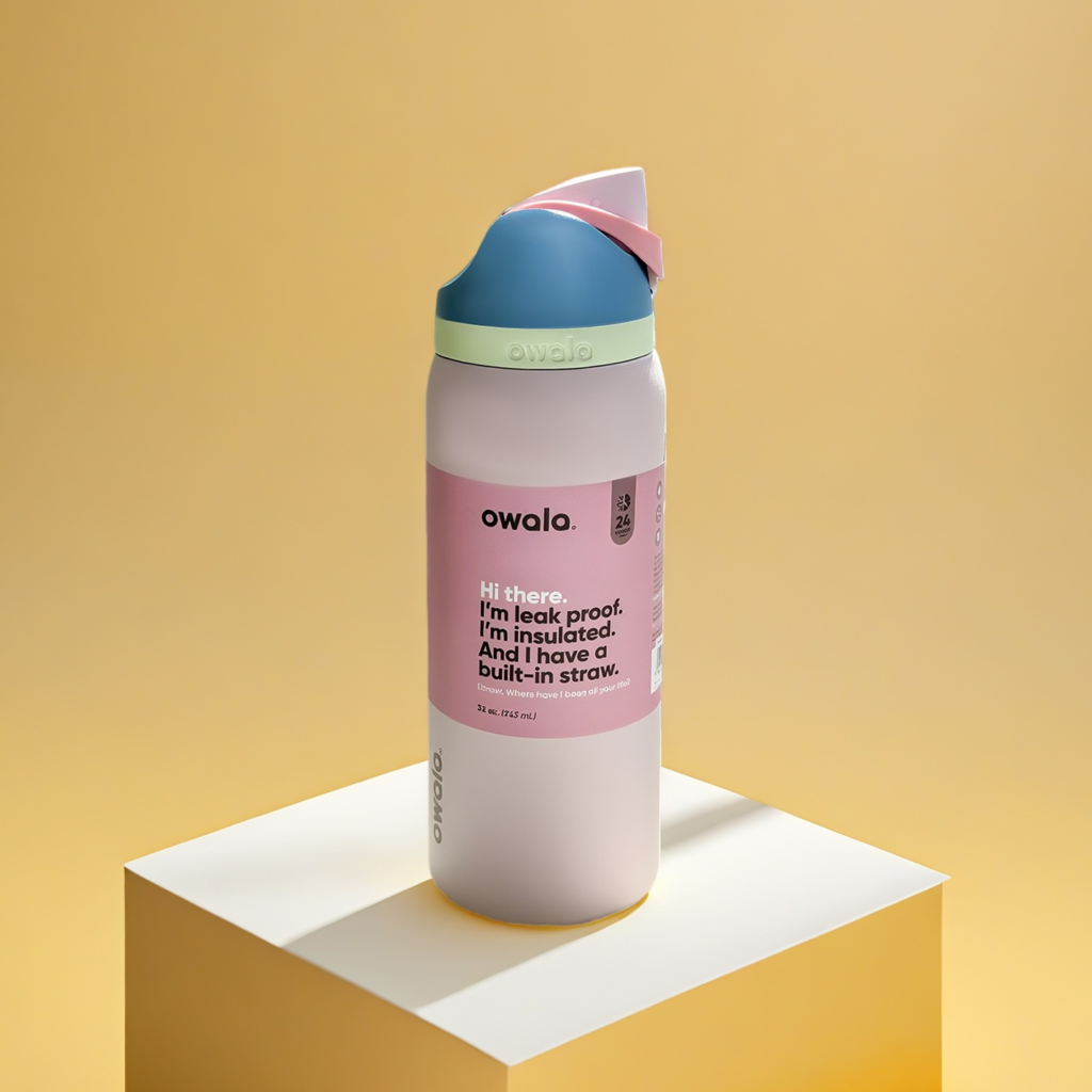 Owala FreeSip Insulated Stainless Steel Water Bottle with Straw for Sports, Travel, and School BPA-Free Sports Water Bottle, 32 oz