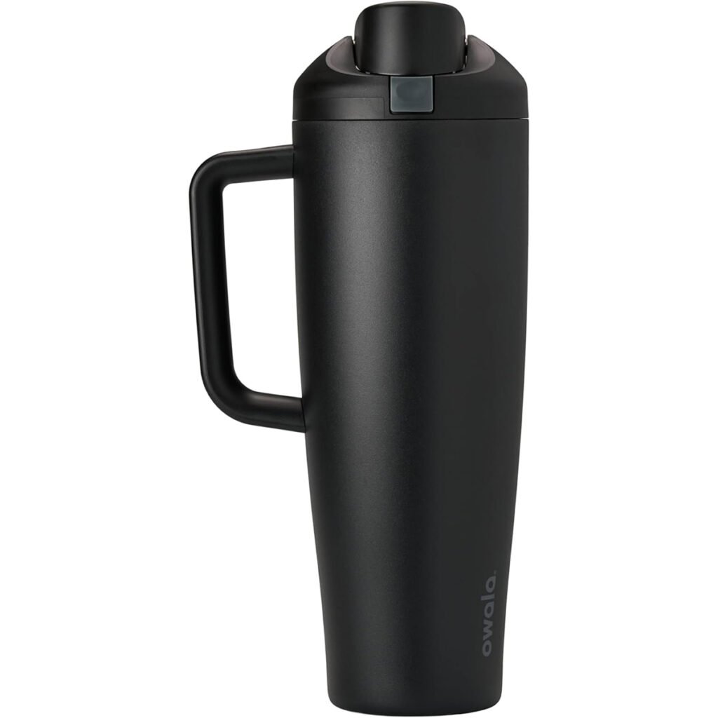 Owala FreeSip Tumbler Insulated Stainless Steel Water Bottle with Built-in Straw and Side Handle, For Travel, Work, School, and Sports, 40oz, BPA Free
