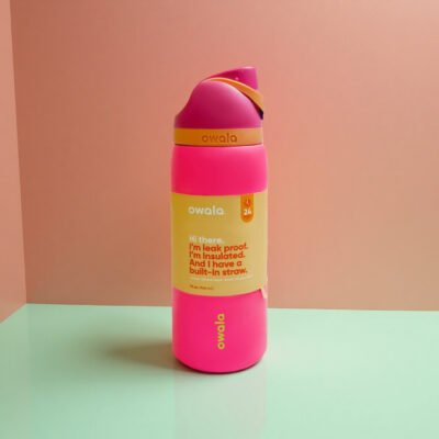 Owala FreeSip Insulated Stainless Steel Water Bottle with Straw for Sports, Travel, and School BPA-Free Sports Water Bottle, 32 oz