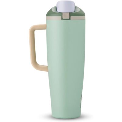 Owala FreeSip Tumbler Insulated Stainless Steel Water Bottle with Built-in Straw and Side Handle, For Travel, Work, School, and Sports, 40oz, BPA Free