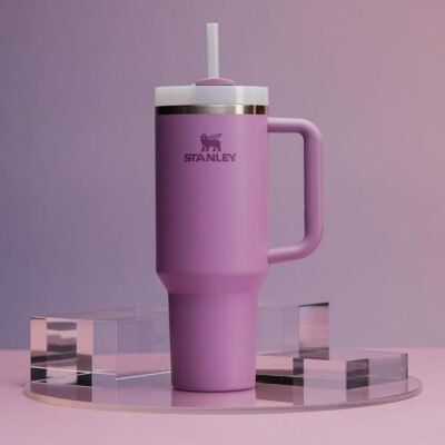 STANLEY Quencher H2.0 Tumbler with Handle and Straw 40 oz | Flowstate 3-Position Lid | Cup Holder Compatible | Insulated Stainless Steel Cup | BPA-Free | Lilac 2.0