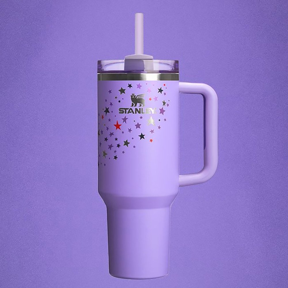 STANLEY Quencher H2.0 Tumbler with Handle and Straw 40 oz | Flowstate 3-Position Lid | Cup Holder Compatible | Insulated Stainless Steel Cup | BPA-Free | Lilac 2.0