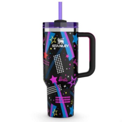 STANLEY Quencher H2.0 Tumbler with Handle and Straw 40 oz | Flowstate 3-Position Lid | Cup Holder Compatible | Insulated Stainless Steel Cup | BPA-Free | Black 2.0