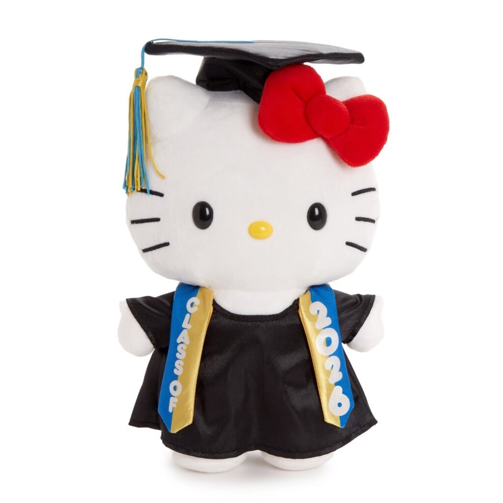 Hello Kitty 9″ Cap and Gown Graduation Plush (Blue)