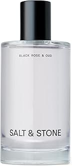 Salt & Stone Body Mist | Black Rose & Oud | Skincare Infused Hair & Body Spray for Women and Men | Hydrating Fragrance with Glycerin and Red Algae | Vegan, Cruelty Free, 3.4 fl oz
