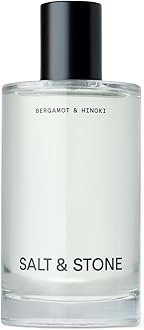 Salt & Stone Body Mist | Bergamot & Hinoki | Skincare Infused Hair & Body Spray for Women and Men | Hydrating Fragrance with Glycerin and Red Algae | Vegan, Cruelty Free, 3.4 fl oz