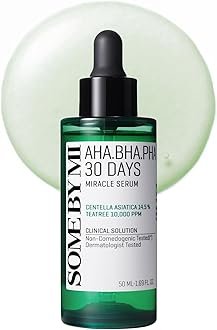 SOME BY MI AHA BHA PHA 30 Days Miracle Serum – 1.69oz, 50ml – Daily Centella Ampoule Serum with Niacinamide for Soothing, Calming and Clear Skin – Pore, Sebum and Blackhead Care – Korean Skin Care