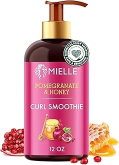 Mielle Organics Pomegranate & Honey Curl Enhancing Smoothie – Moisturizing Curly Hair Cream for Type 4 Curly & Coily Hair – Softens, Strengthens & Defines Curls (12 Fl Oz)