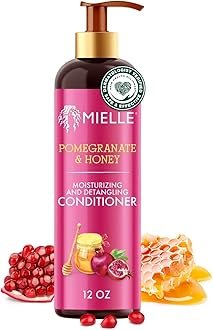 Mielle Organics Pomegranate & Honey Detangling Conditioner for Curly Hair – Deep Moisturizing Conditioner to Help Strengthen Strands, Prevents Breakage and Split Ends & Improves Hydration (12 Fl Oz)