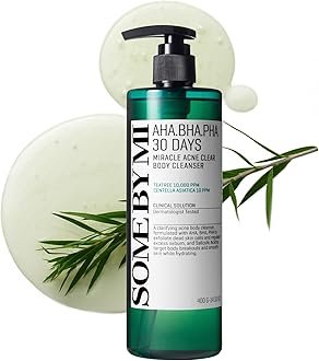SOME BY MI AHA BHA PHA 30 Days Miracle Acne Clear Body Cleanser 13.5oz – Salicylic Acid & Tea Tree Acne Body Wash – Deep Cleansing, Sulfate & Paraben Free Korean Skin care