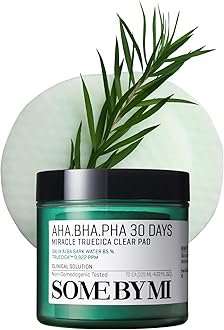 SOME BY MI AHA BHA PHA 30 Days Miracle Truecica Clear Pad – 70 Pads – Korean Exfoliating Centella Face Toner Pads – Gently Clears Impurities, Refines Pores & Smooths Skin Texture – Korean Skin Care