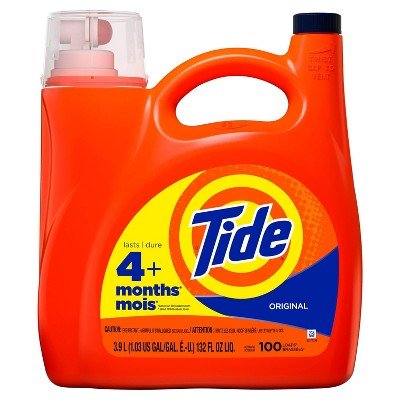 Tide Free & Gentle Liquid Laundry Detergent, 64 Loads, 92 fl oz, HE Compatible