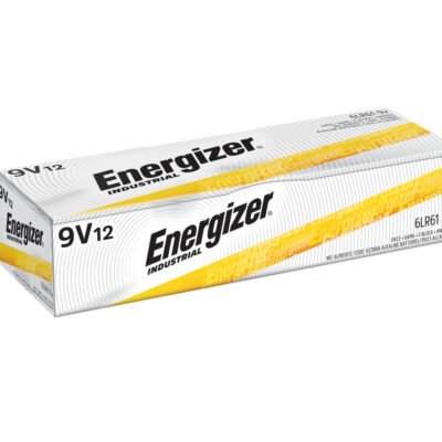 Energizer Industrial 9 Volt Alkaline Batteries – Box of 12
