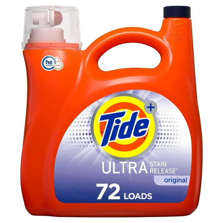 Tide Ultra Stain Release Liquid Laundry Detergent, Original Scent, 84 fl oz, 43 Loads