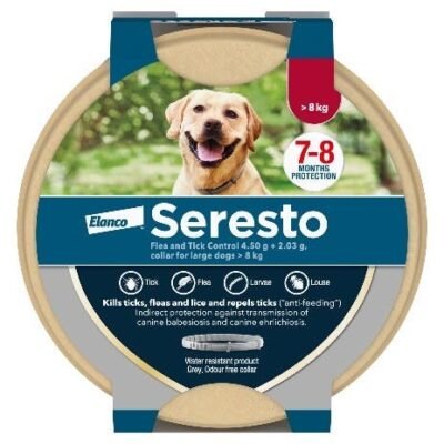 Seresto Small Dog Vet-Recommended Flea & Tick Treatment & Prevention Collar for Dogs Under 18 lbs. | 8 Months Protection