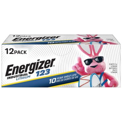 Energizer Industrial 123 3V Lithium Batteries 96/case