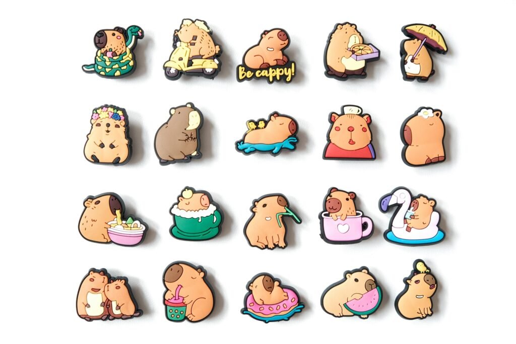 Cute Plush Capybara-design Kawaii Shoe/Clog Charms Accessories Gift