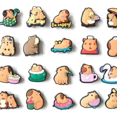 Cute Plush Capybara-design Kawaii Shoe/Clog Charms Accessories Gift