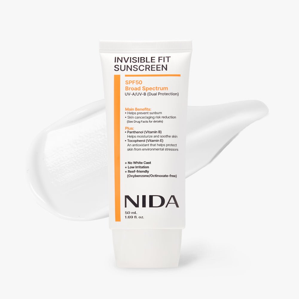 NIDA Invisible Fit Sunscreen SPF 50 Broad Spectrum UV-A/UV-B Protection