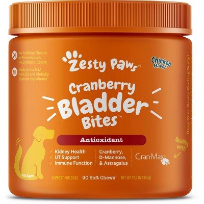 Zesty Paws Cranberry Bladder Bites for Dogs