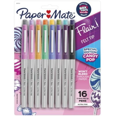 Paper Mate Flair Felt Tip Pens, Ultra Fine Point (0.4mm)