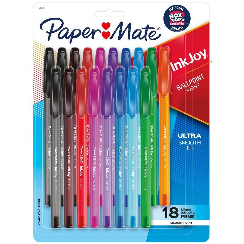 Paper Mate InkJoy 100ST Ballpoint Pens, Medium Point (1.0mm)