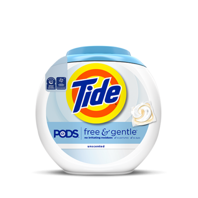 Tide PODS Free & Gentle, Laundry Detergent Pacs, 81 ct.
