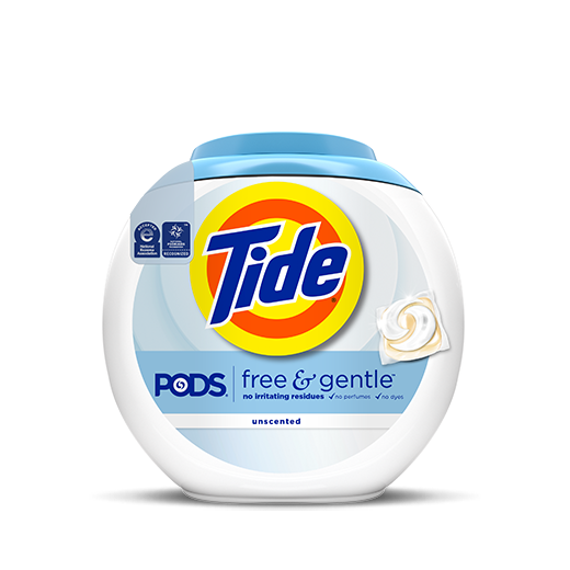 Tide PODS Free & Gentle, Laundry Detergent Pacs, 81 ct.