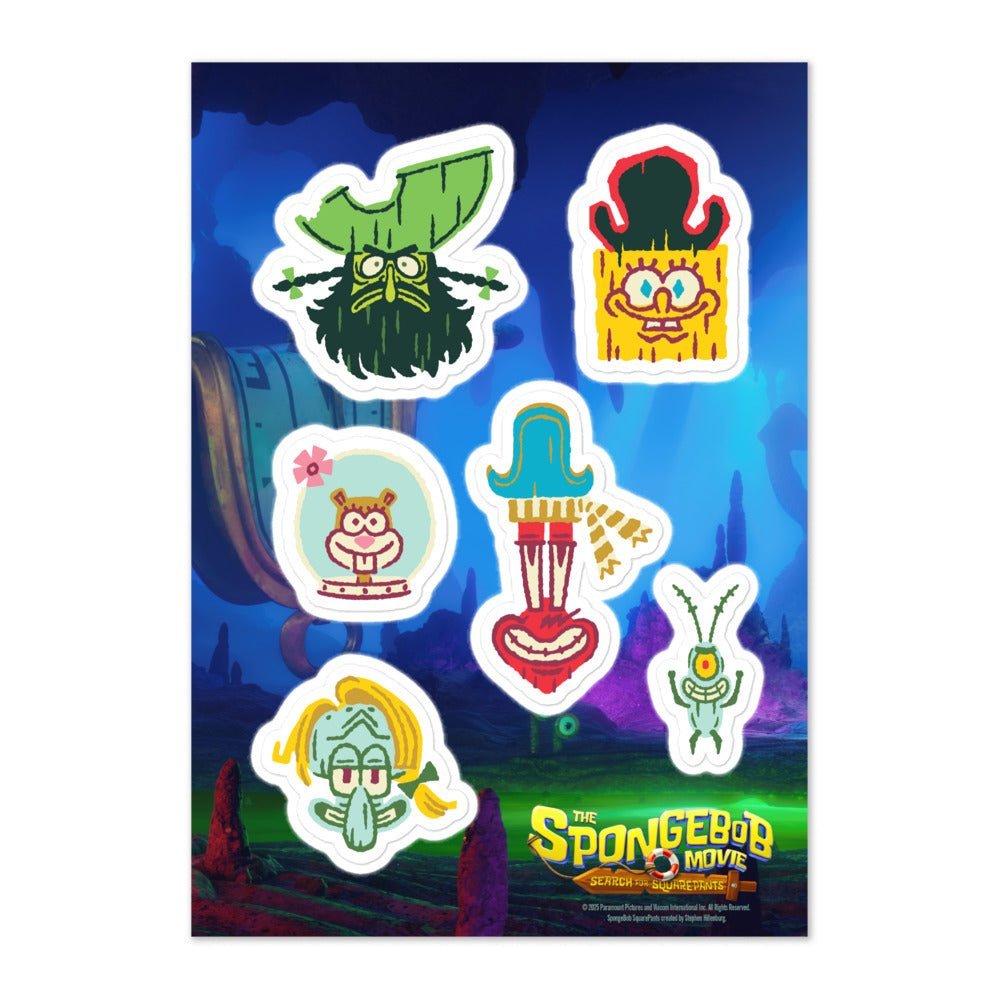 The SpongeBob Movie: Search For Squarepants Icons Sticker Sheet