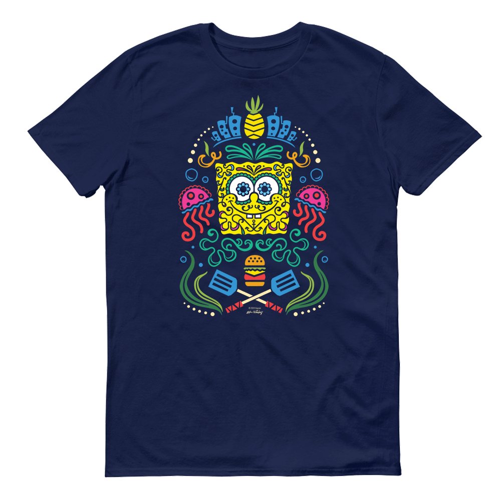 SpongeBob Sugar Sponge Full Color Adult Short Sleeve T-Shirt