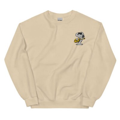 Peanuts Joe Cool’s Guitar Groove Embroidered Crewneck Sweatshirt