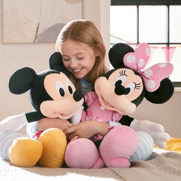 Mickey Mouse Minnie Mouse Plush Red Polka Dot Dress