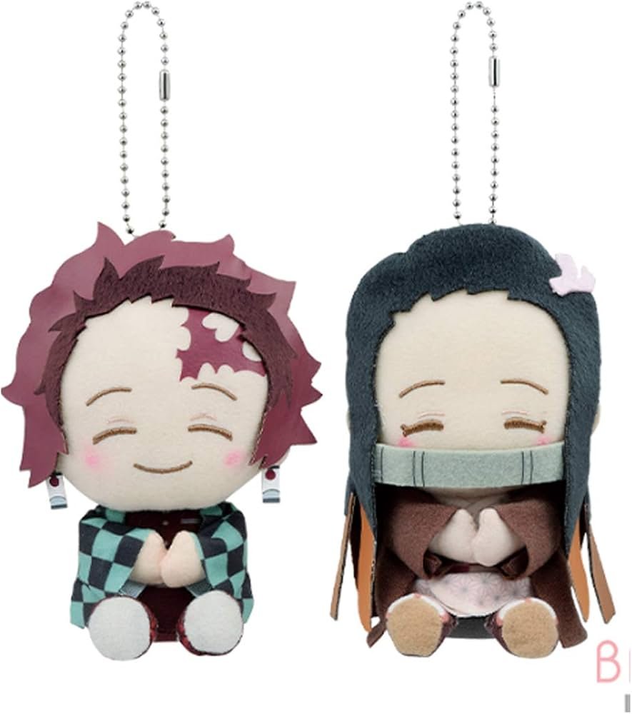 Demon Slayer Nezuko Kamado Plush Toy with Bamboo Muzzle