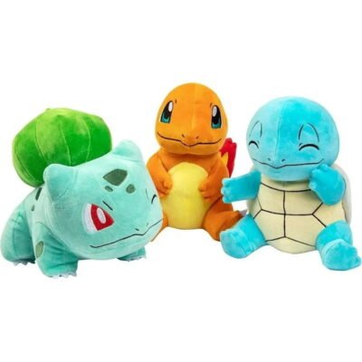 Pokémon Generation 1 Starter Plush 3-Pack